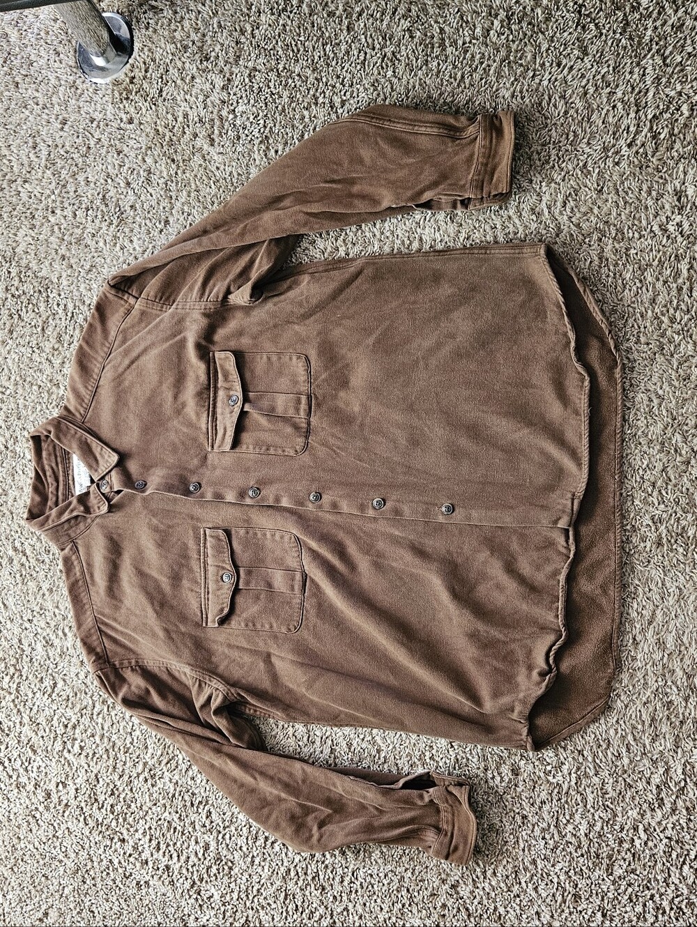 Banana Republic Men's Brown Corduroy Button-Down Longsleeve Shirt Size Large